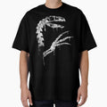 Therizinosaurus Grunge Design – Distressed Prehistoric Clawed Dinosaur Art by Grimtech Workshop