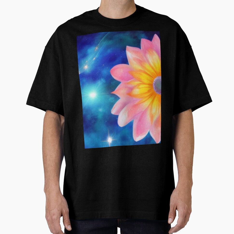 Soft Floral Starry Sky Watercolor No 6 by BassHeadMomma