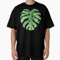 Tropical monstera leaf in watercolor art by TheSeasonalYard