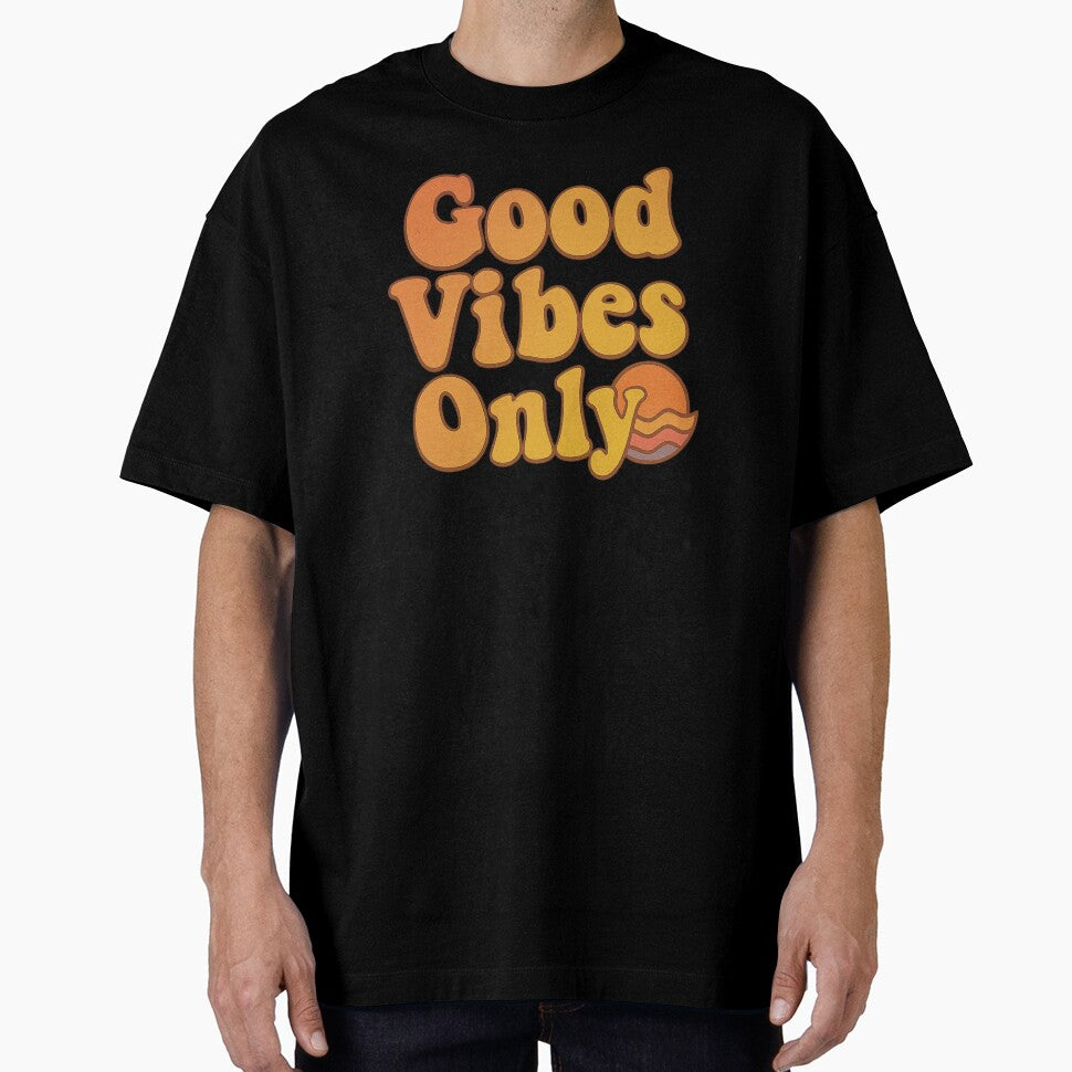 Good Vibes Only | Bubbly Font Aesthetic | Orange Positivity Drip | Gen Z Mood Boost | Delulu Style Energy | Happycore Fashion | Visual Uplift by LOWKEY LEGENDARY APPAREL™