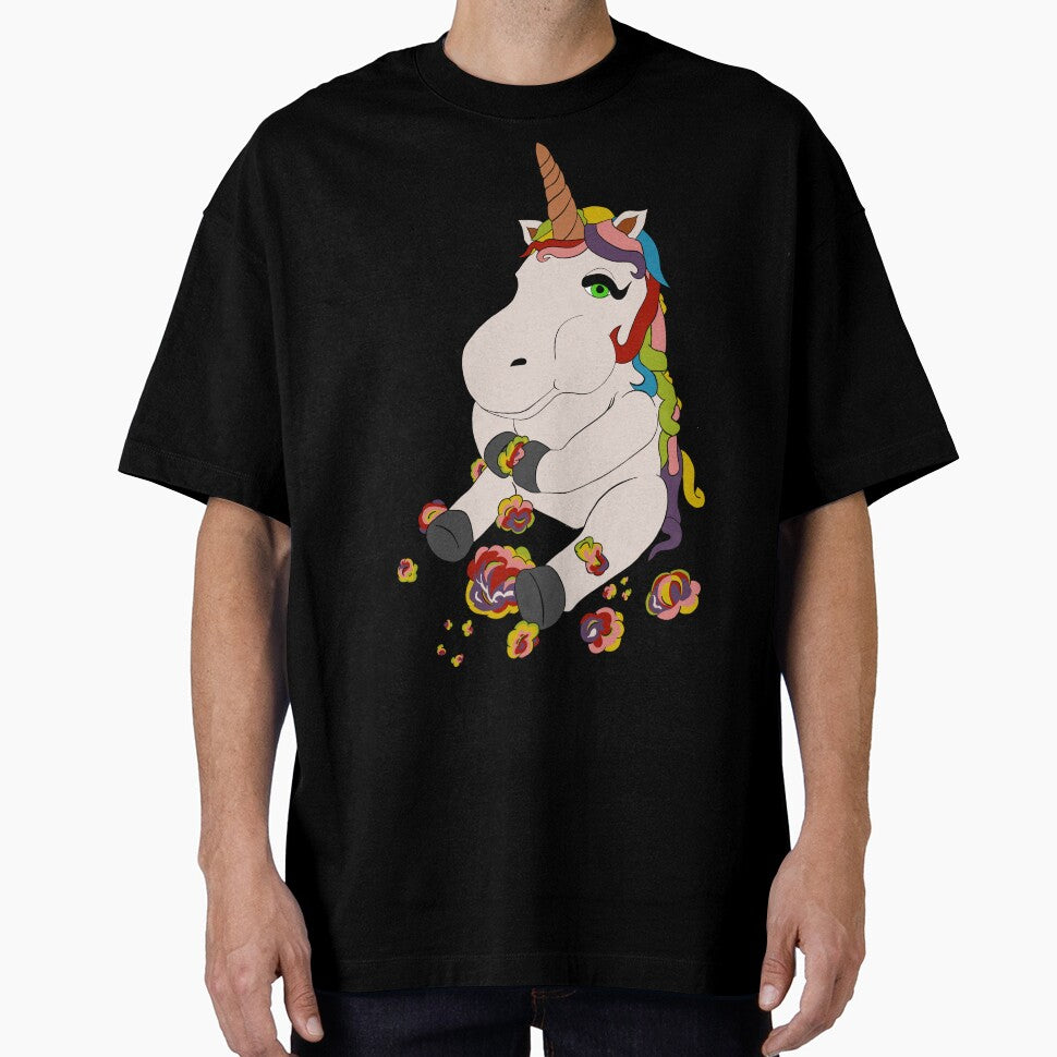 sweet unicorn eats rainbow cotton candy by ro83land
