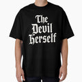 The Devil Herself Dark Feminine Gothic Humor Occult Aesthetic Vintage Design by kiralynstration