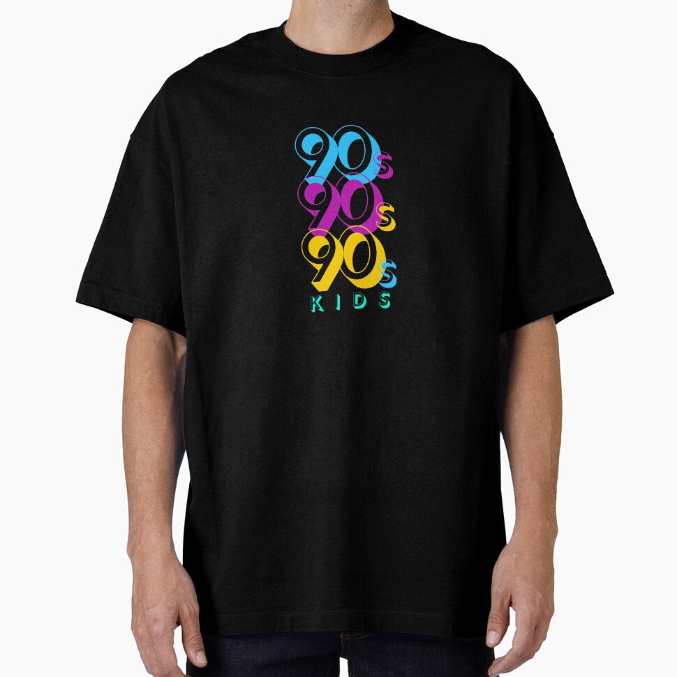 90s Kids Design in Vintage Hot Blue Purple Gold and Green by SteamParliament