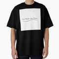 Go With The Flow Minimalist Typography Design by PunchlinePress