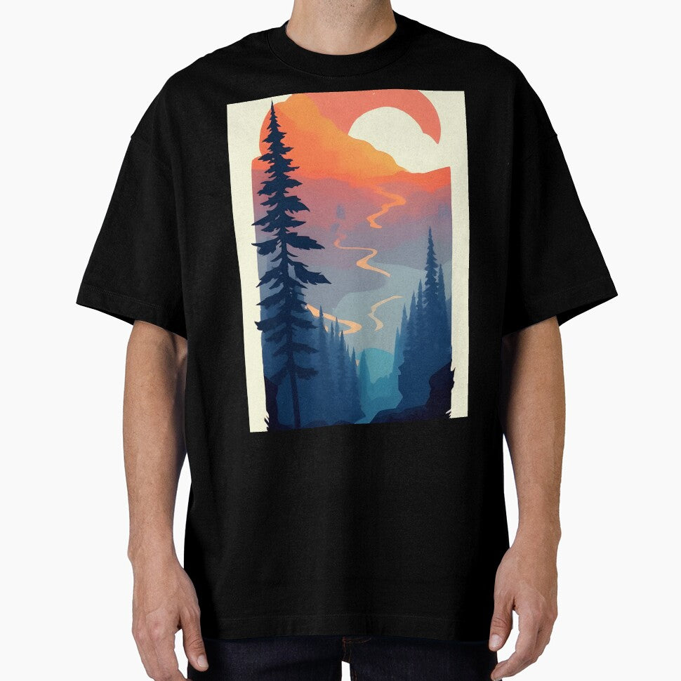 Find the Perfect Minimalist Landscape Mountain Trees Print for Your Style and Taste by supeart