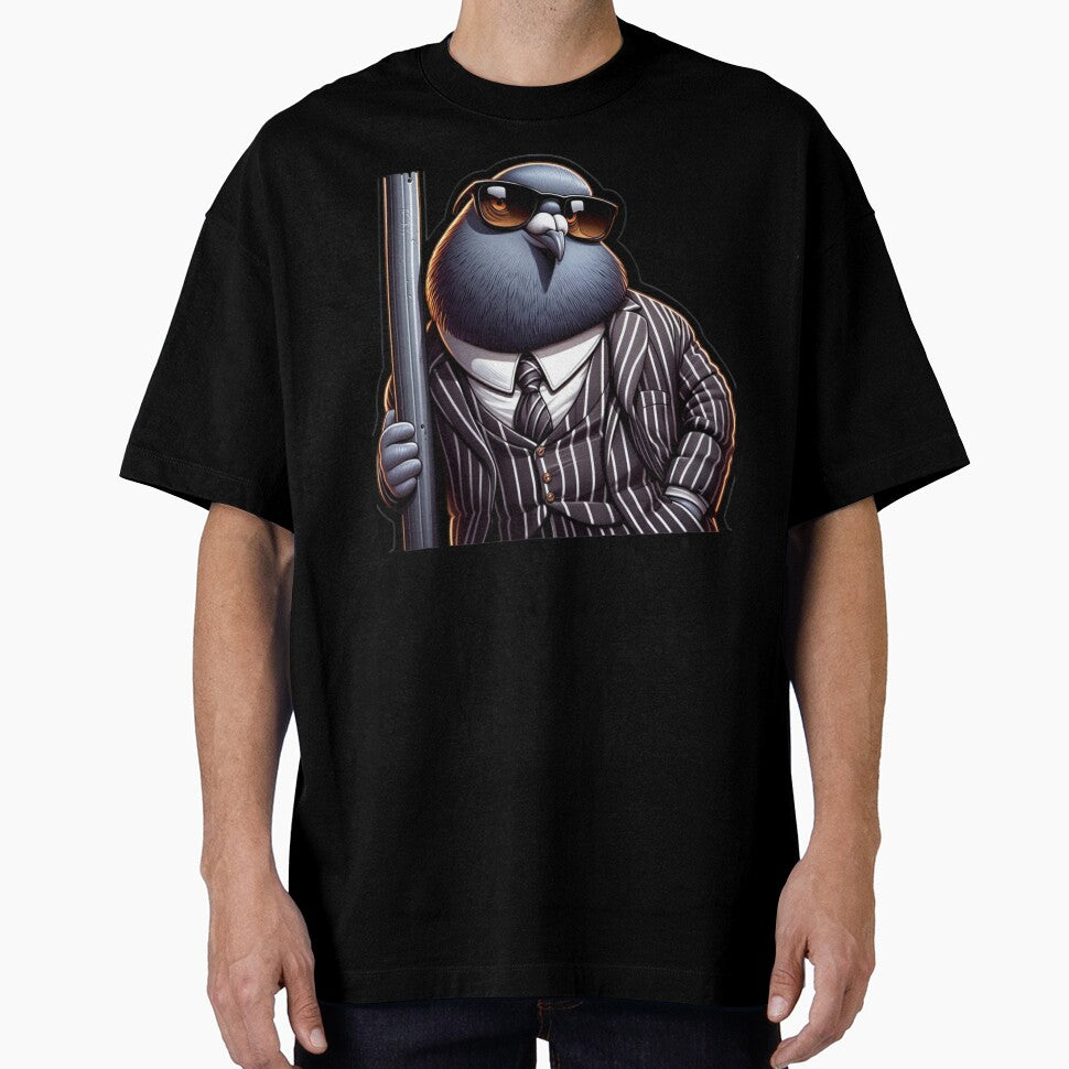 Overconfident Pigeon in a Mafia Suit Reloaded-Viral Drop 2025 by Imaginarium of Chaos falcon88