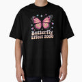 Y2K Glowing Pink Butterfly Effect 2000 - Chrome Wings & Neon Sparkle by mo-carnival