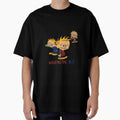 Calvin And Hobbes Grumpy Retro Cartoon by ElnabiL66