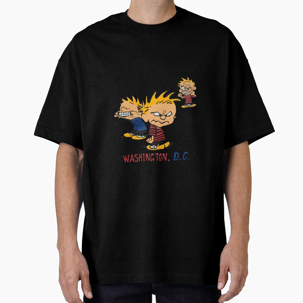 Calvin And Hobbes Grumpy Retro Cartoon by ElnabiL66