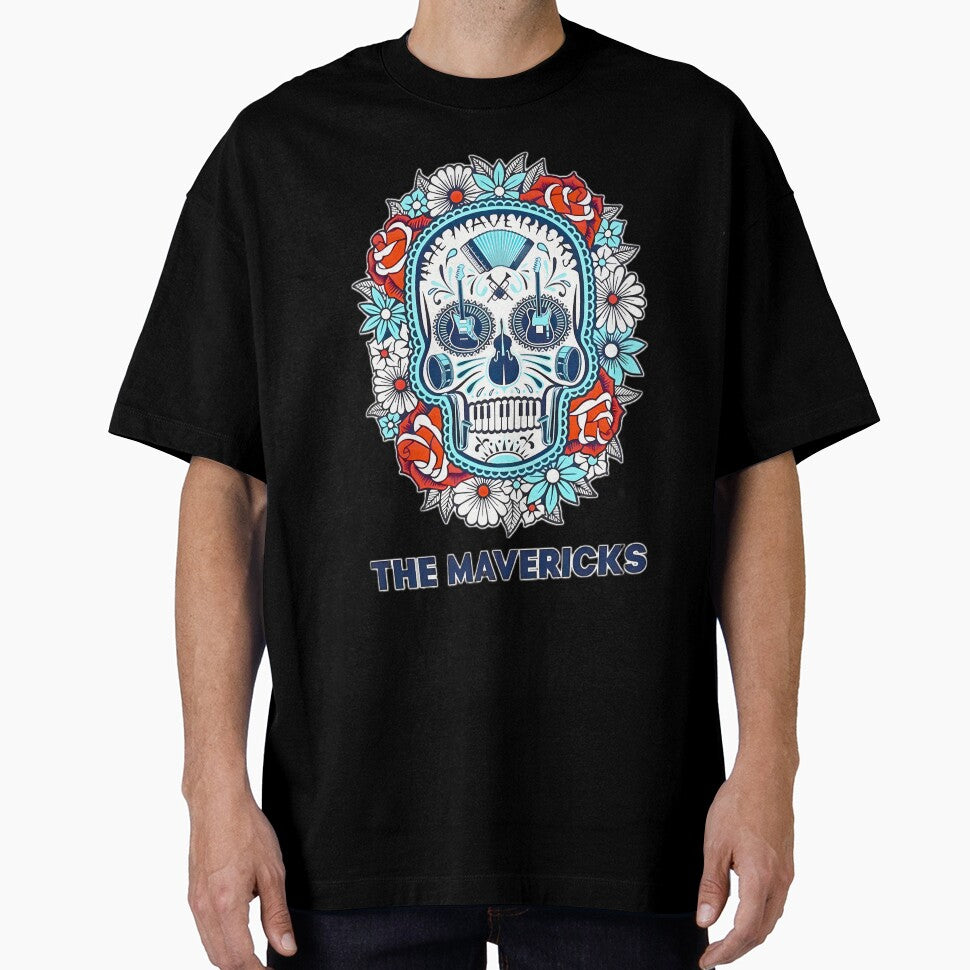 The Mavericks Sugar Skull Music Art By Merch Limited Edition by luayhail