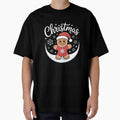 Merry Xmas Matching Christmas Pajama Black Crew Neck Short Sleeve by RansomFlatley