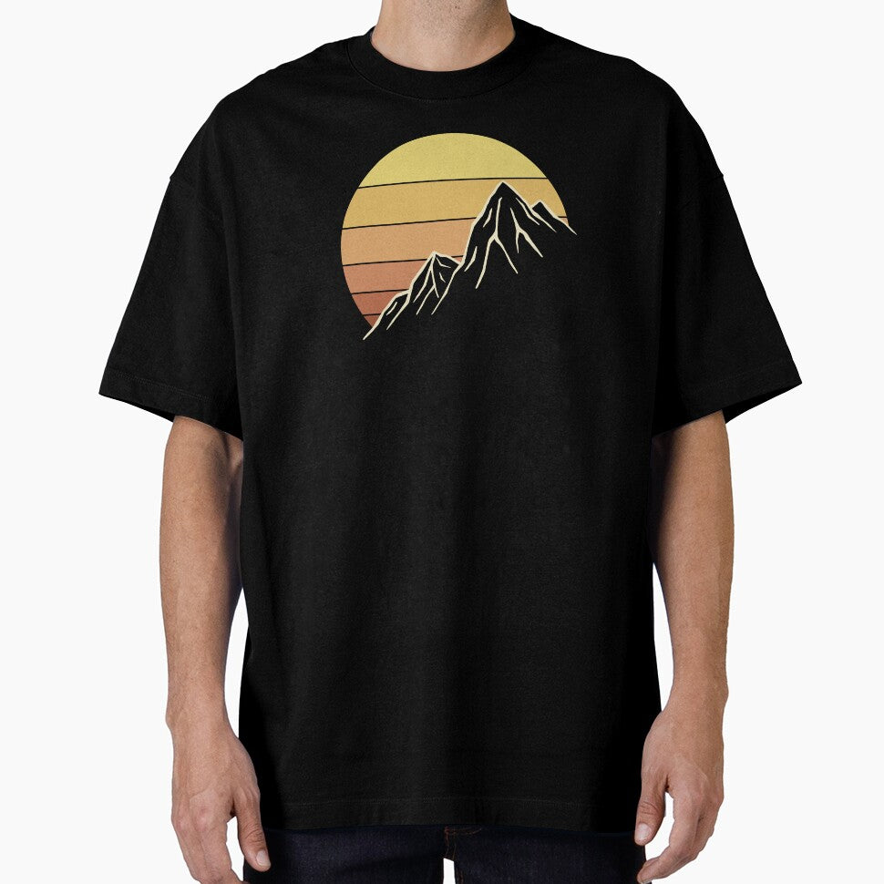 Retro Mountain Sunset by SommersethArt