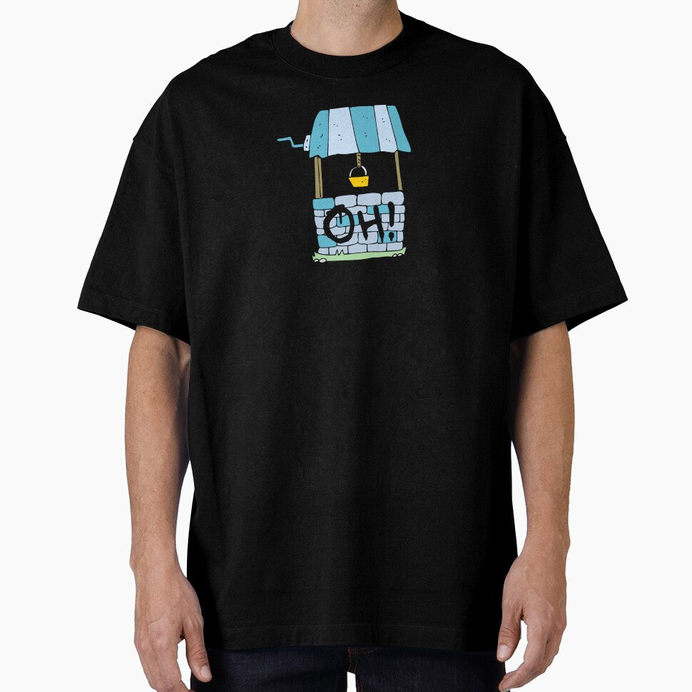 Oh Well Pun, Oh in graffiti on a blue funny water well by Click-Like