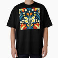 Boho-Inspired Blue, Yellow And Red Abstract Design by DEC02