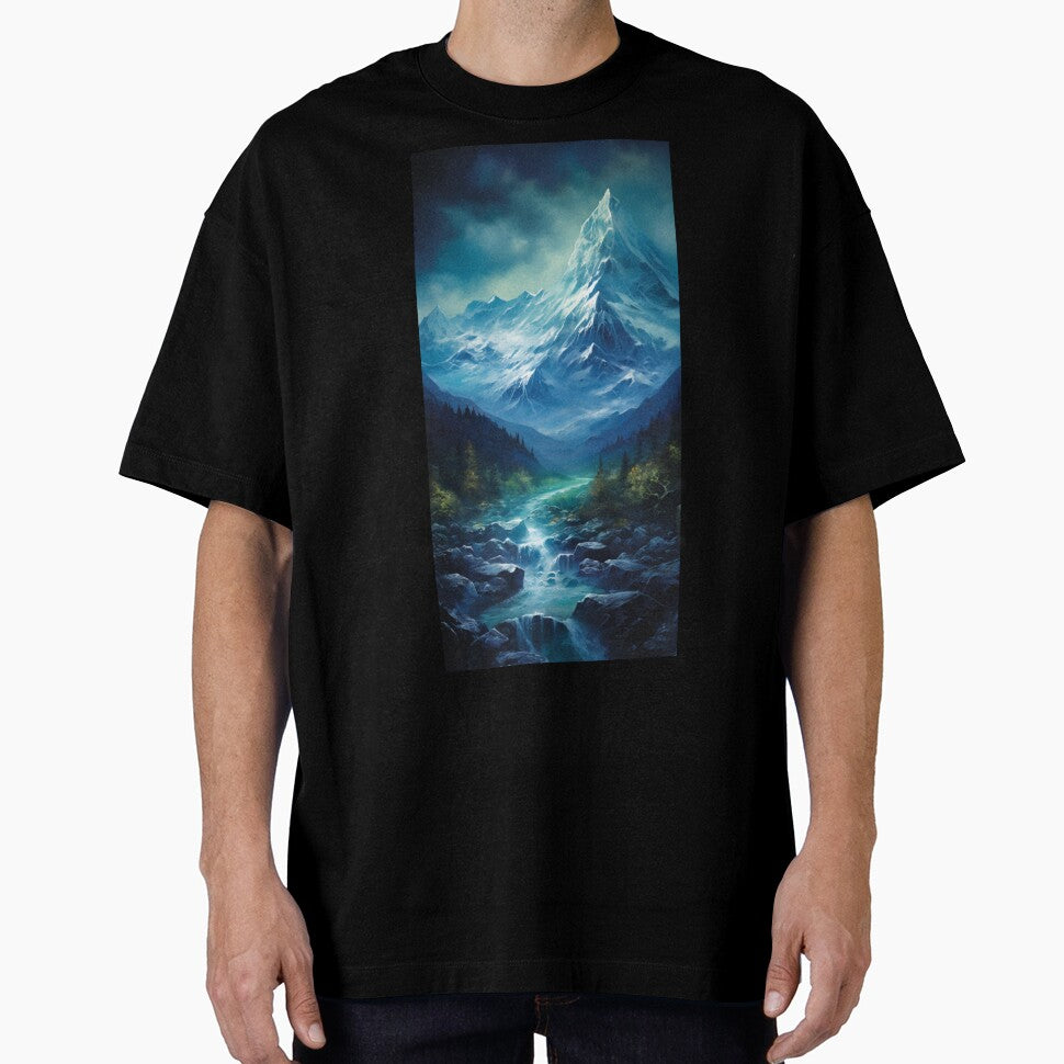 Fantasy Landscape - Snowy Mountain Peak by Fantasy Masterpiece