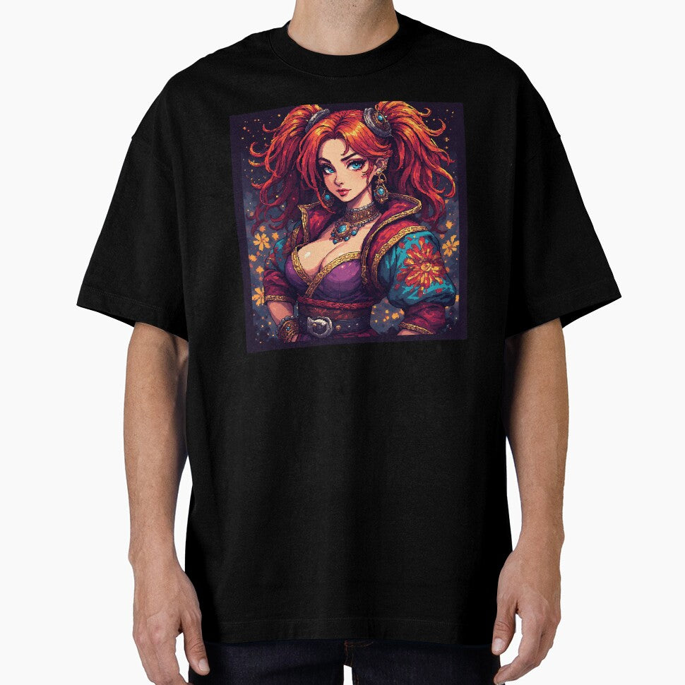 Retro cool Beautiful Girl Red Hair by jimcaza