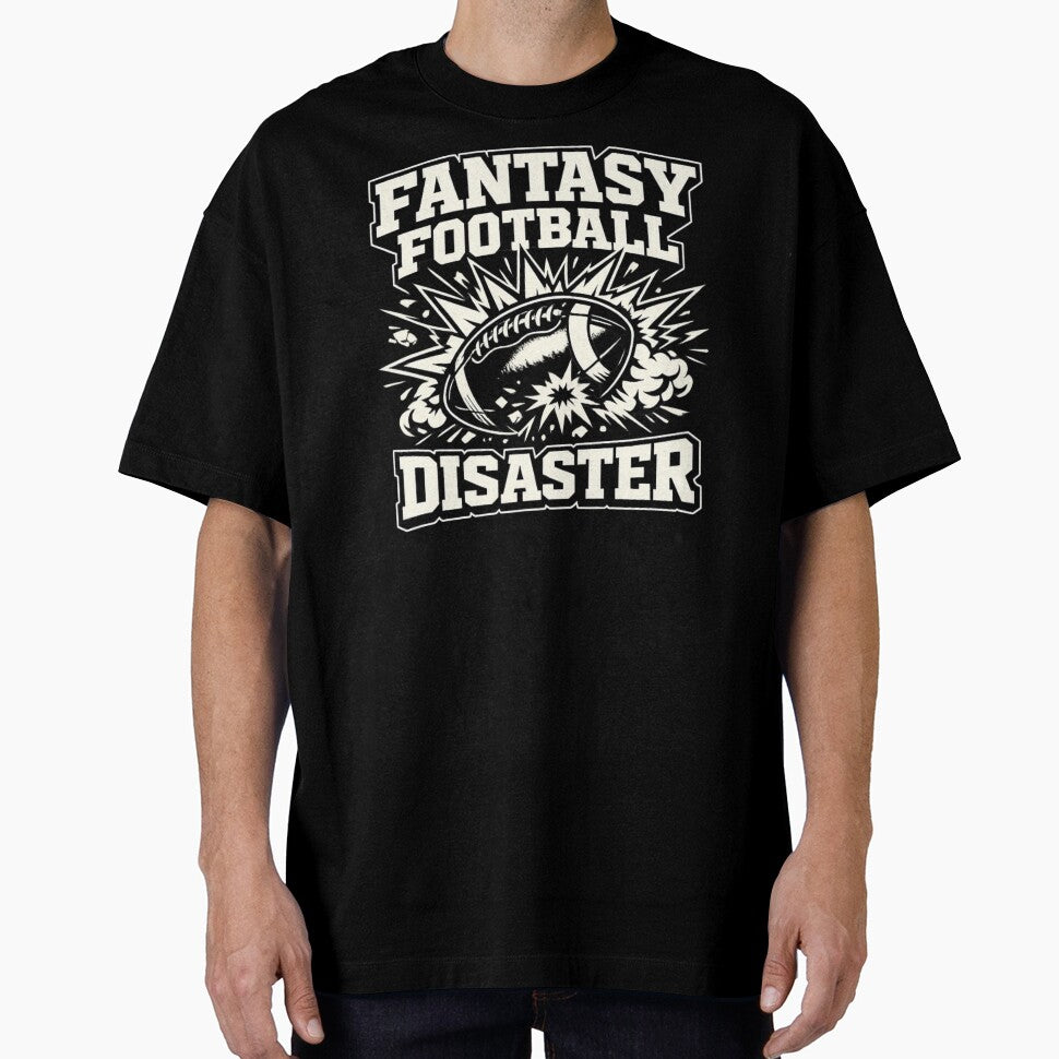 Fantasy Football Disaster Shirt Funny Draft Fail League Loser Fantasy Football Humor Tee by Grayson809