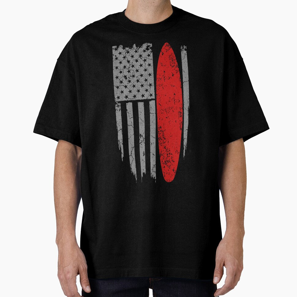 Surfing American Flag by GeniusDesignArt