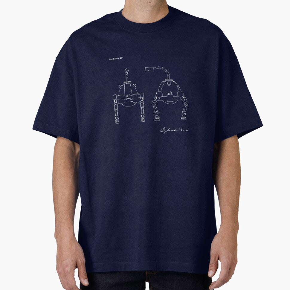 Fire Safety Robot blueprint - Prints & T-shirt by iylandmoncee