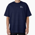 RL Initials Monogram Elegant White Letters by Jeallan Designs