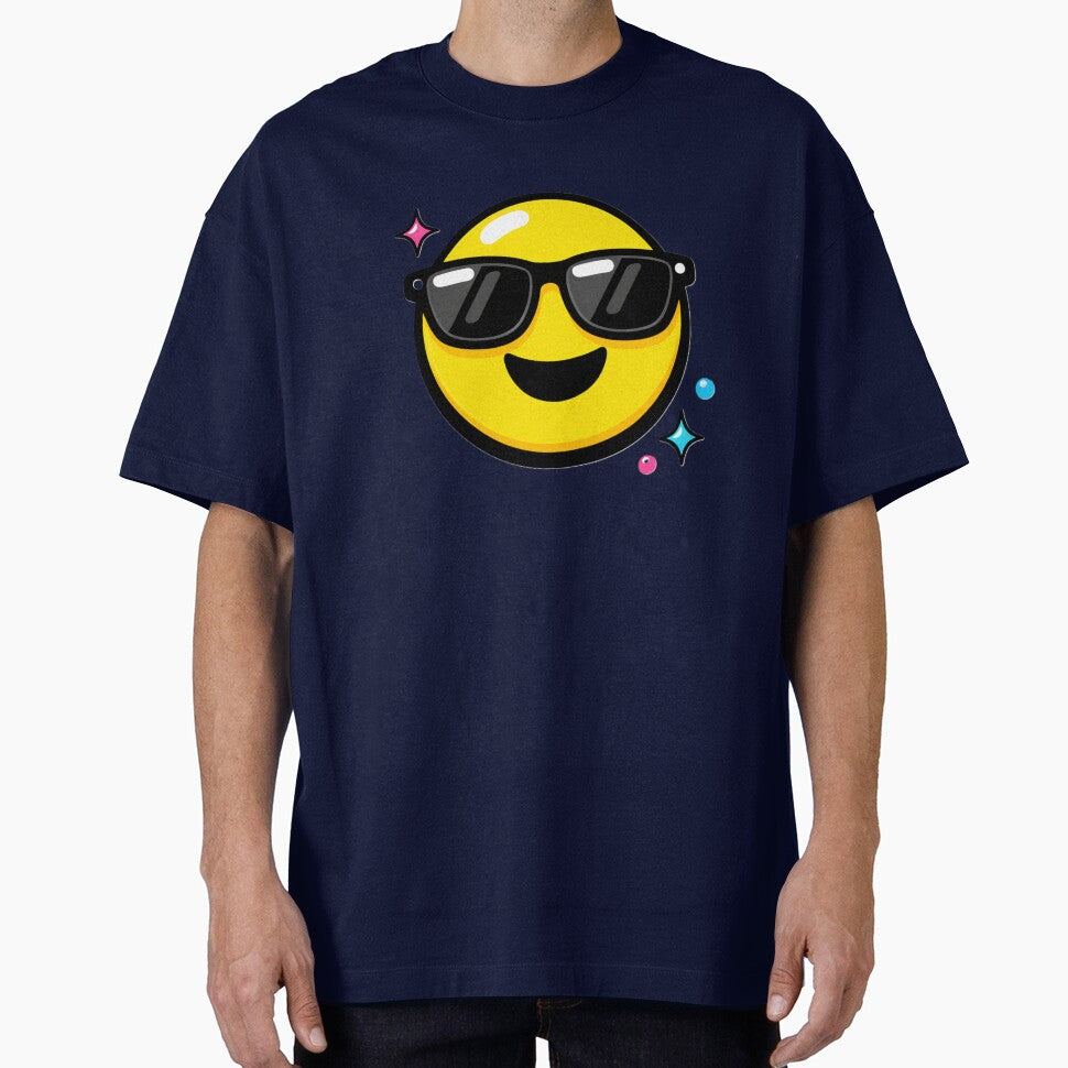 Happy Cool Smiley Y2K Aesthetic by LittleRoarArt