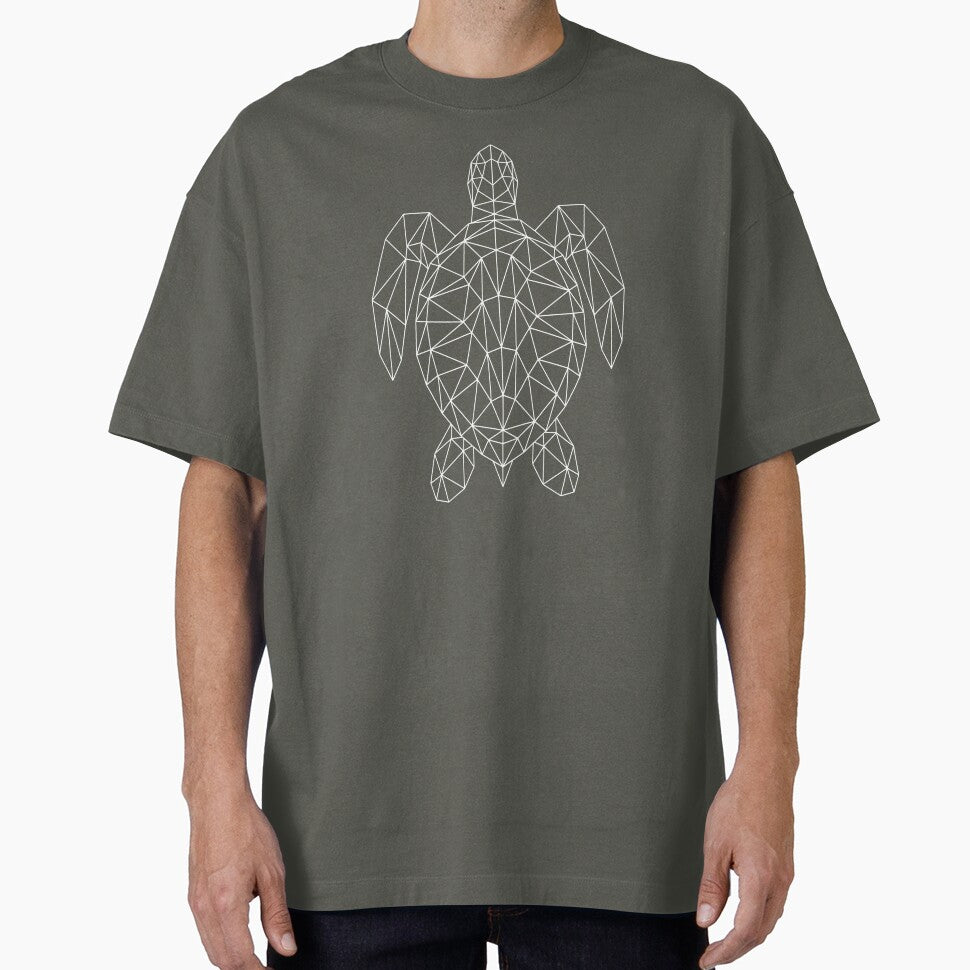Modern Geometric Geometric Sea Turtle by capricedefille