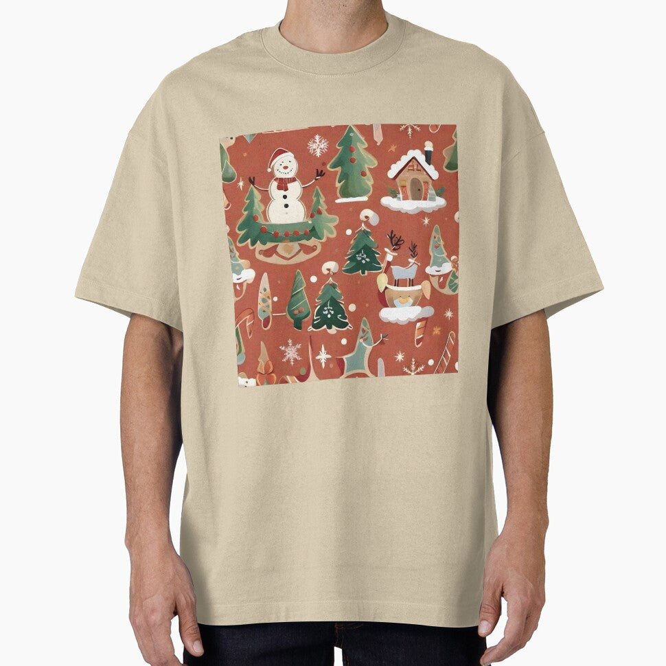 Beautiful Retro Boho Abstract Christmas Holiday Pattern by PlanetMarker