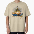 Golden Feather Boho Art | Luxury Abstract Design by ChenEngEng