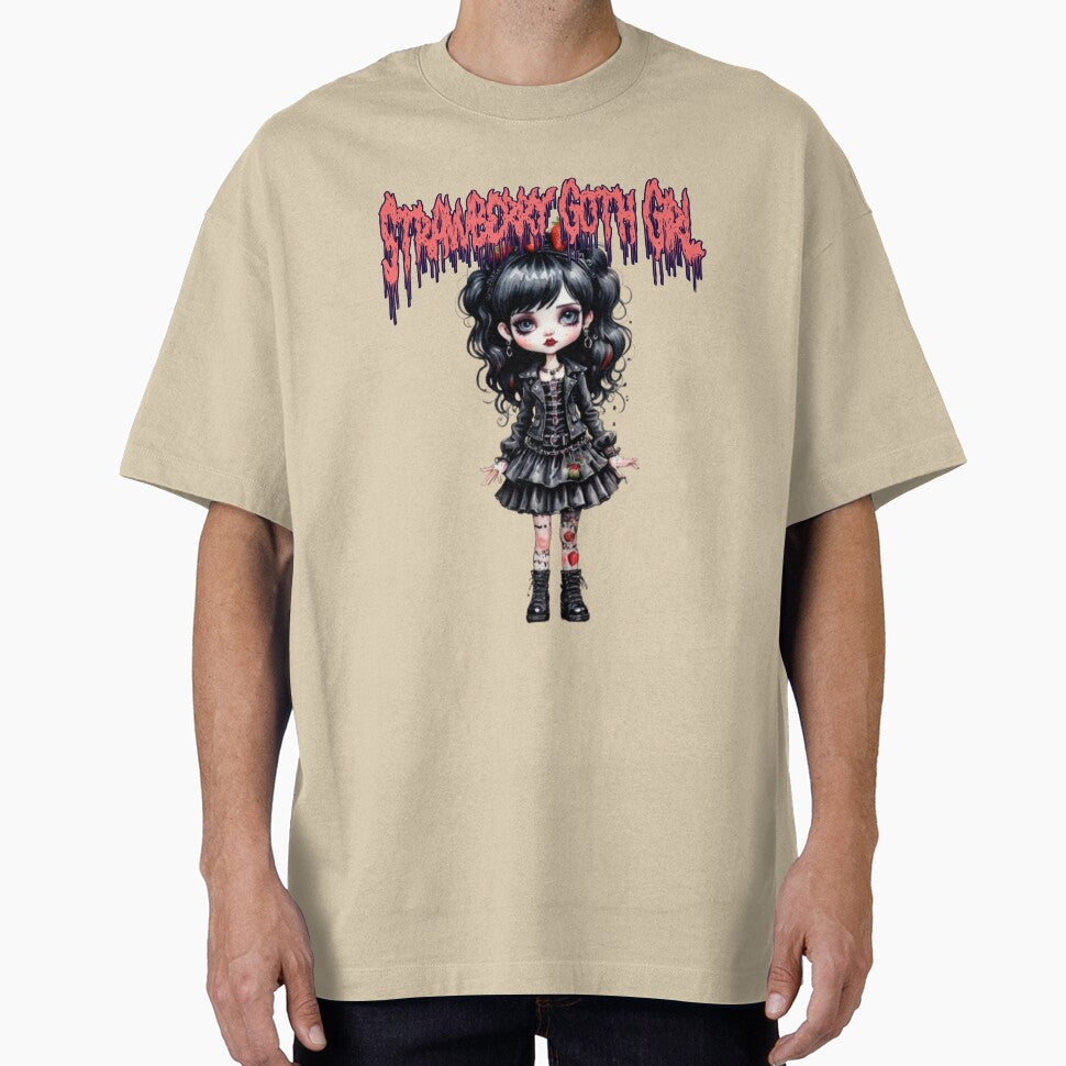 Cute Kawaii Goth Girl in watercolor paint by EmeraldCauldren