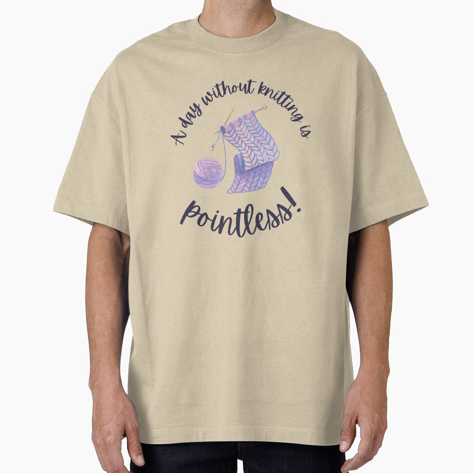 A day without knitting is pointless yarn pun by 442b
