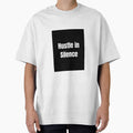 Motivational Quote T-Shirt – Hustle in Silence by Mindset Threads