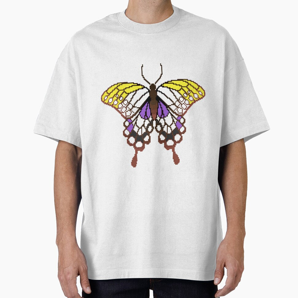 Non-Binary Pride Butterflies by MetallicWings15