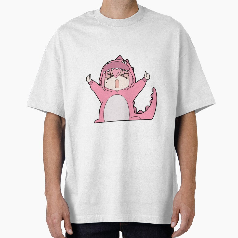 Bocchi The Rock! Bocchi Reaction Sticker: Godzilla Bocchi by YuePrints