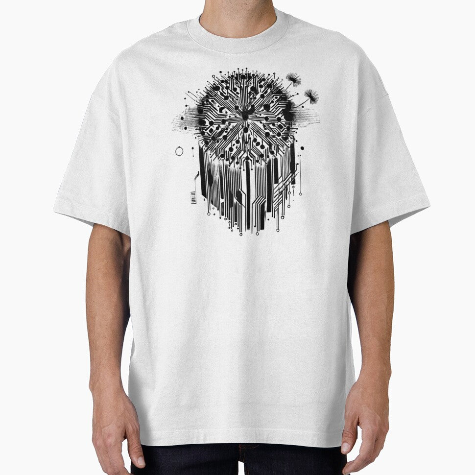 Cyber Bloom – Abstract Circuit Dreamcatcher Design by SedaWear