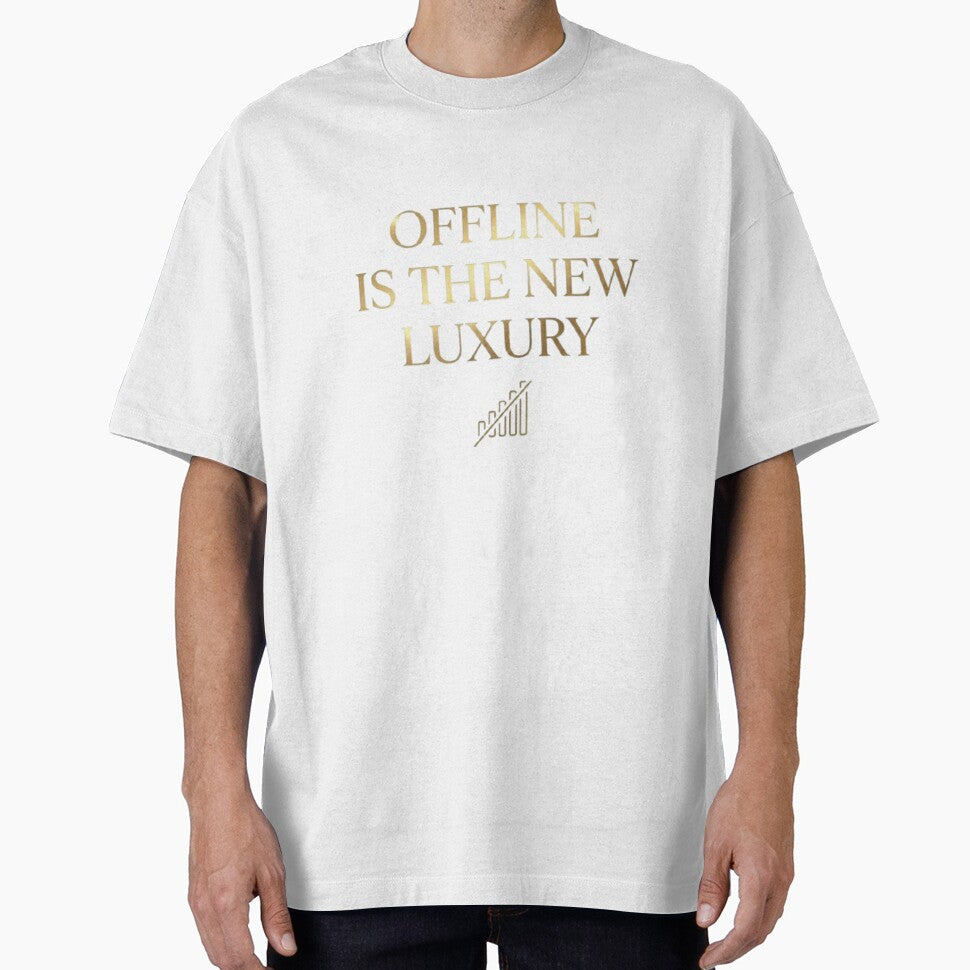 Offline Is The New Luxury Minimalist Aesthetic Quote Design by agaa-vibes-studio