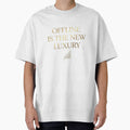 Offline Is The New Luxury Minimalist Aesthetic Quote Design by agaa-vibes-studio