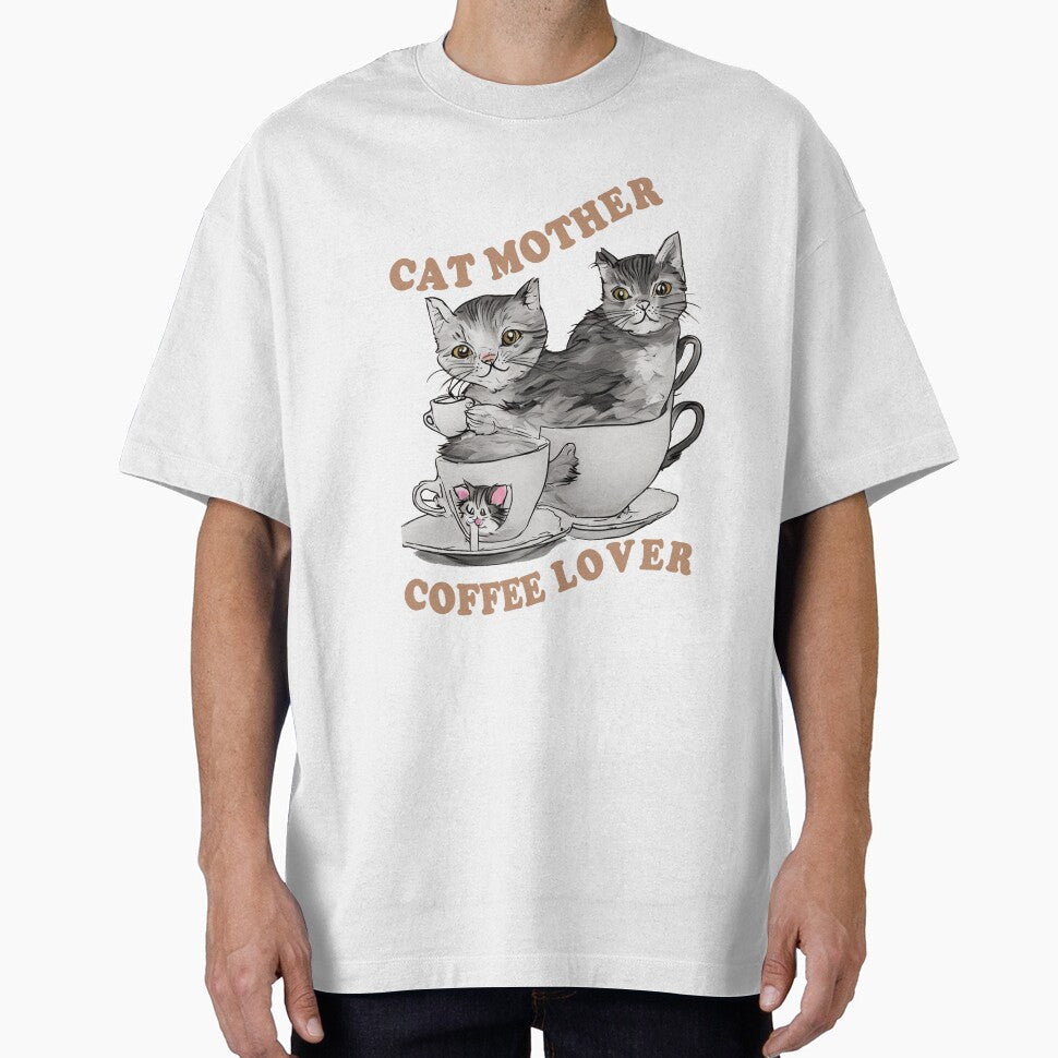 Cat Mother Coffee Lover by Lychee Design