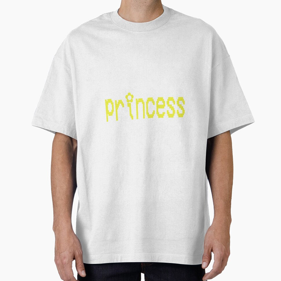 y2k yellow video game "princess" text by stickersbyro ☆