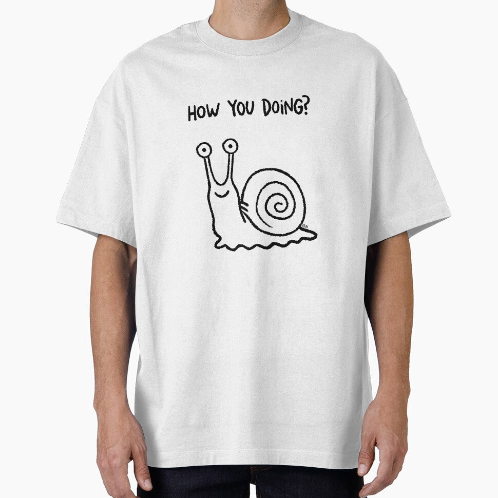 Friendly Snail Doodle - How you doing? by PickledjoArt