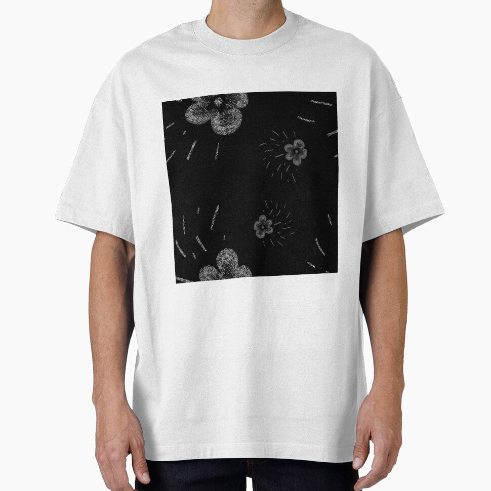 Flower flora stroke simple sketch black pattern by Yana Mustafina | Boho Soulful Designs