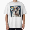 Dalmatian wearing colorful nerd glasses by Studiowatermars