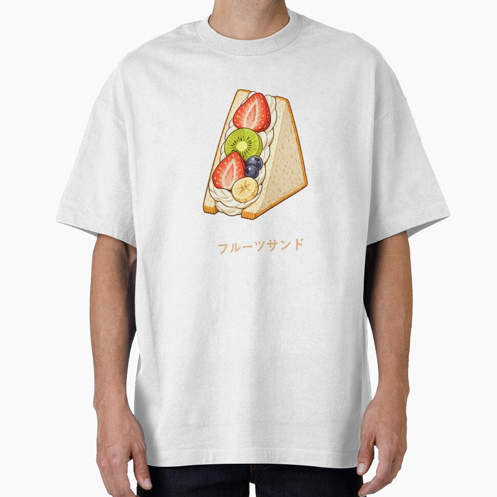 Japanese Fruit Sandwich Kawaii Strawberry Whipped Cream by SakuraMarket26