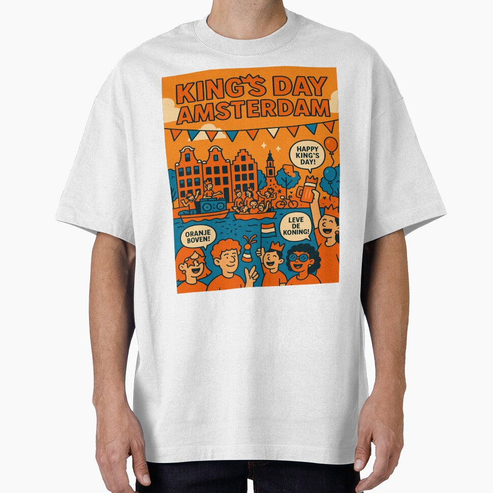 King’s Day Amsterdam – Orange Vibes Retro Festival Design by StudioCultura