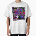 Purple Glitchy Glam Houndstooth by thebrightspotco