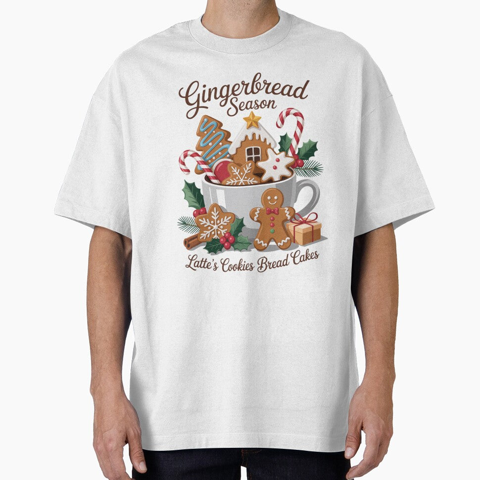Gingerbread Season Sweat Christmas Crew Neck, Gingerbread Latte by RayArmstrong