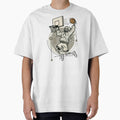 BASKETBALL PLAYER | Minimalist Skeleton Streetwear Art by DEADLINE.