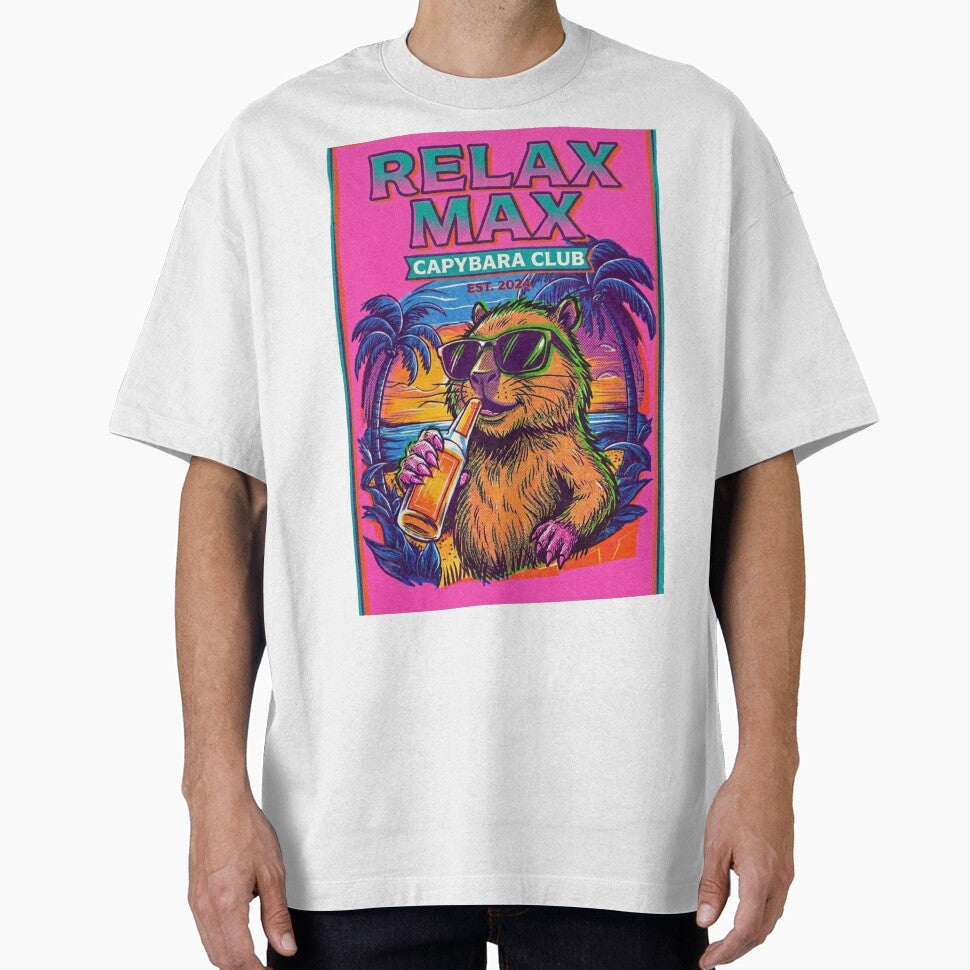 Relax Max Capybara Club – Sunset Chill Vibes by ArmPink