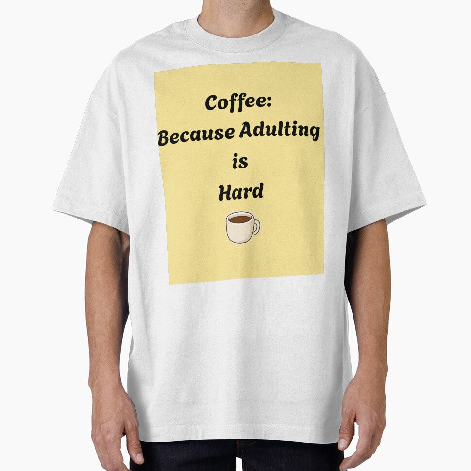 Coffee Because Adulting is Hard Funny Quote by DreamyDesignsByA