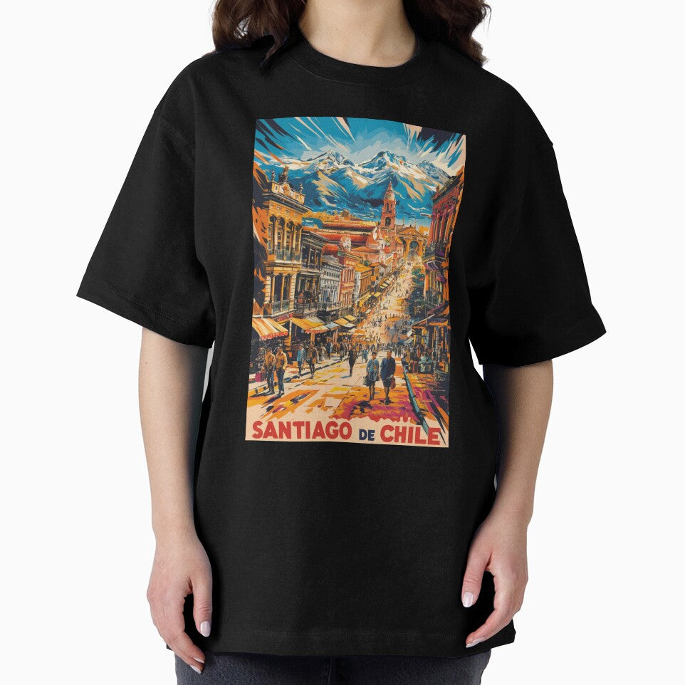 Santiago Vintage Travel Poster by TravelerRat