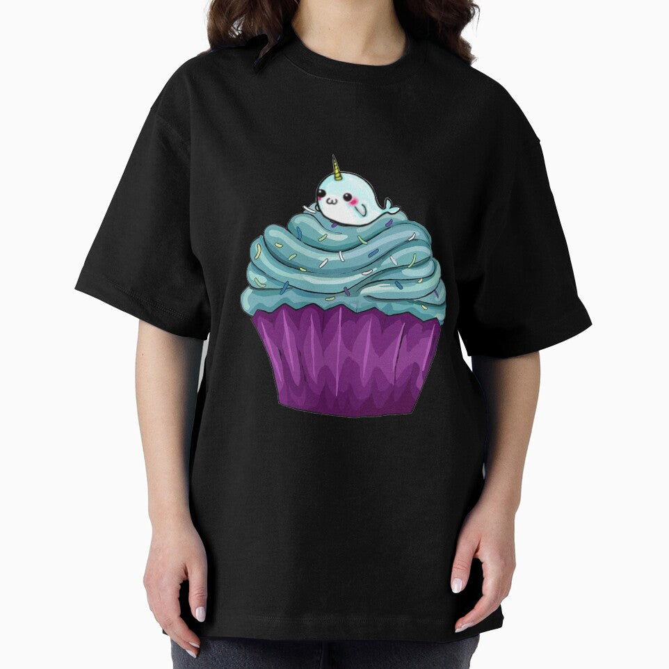 Cupcakes and a cute little unicorn whale Narwhal meme, Cupcakes and a cute little unicorn whale Narwhal stickers, Cupcakes and a cute little unicorn whale Narwhal  shirt For Mom Dad Kids by yota habi